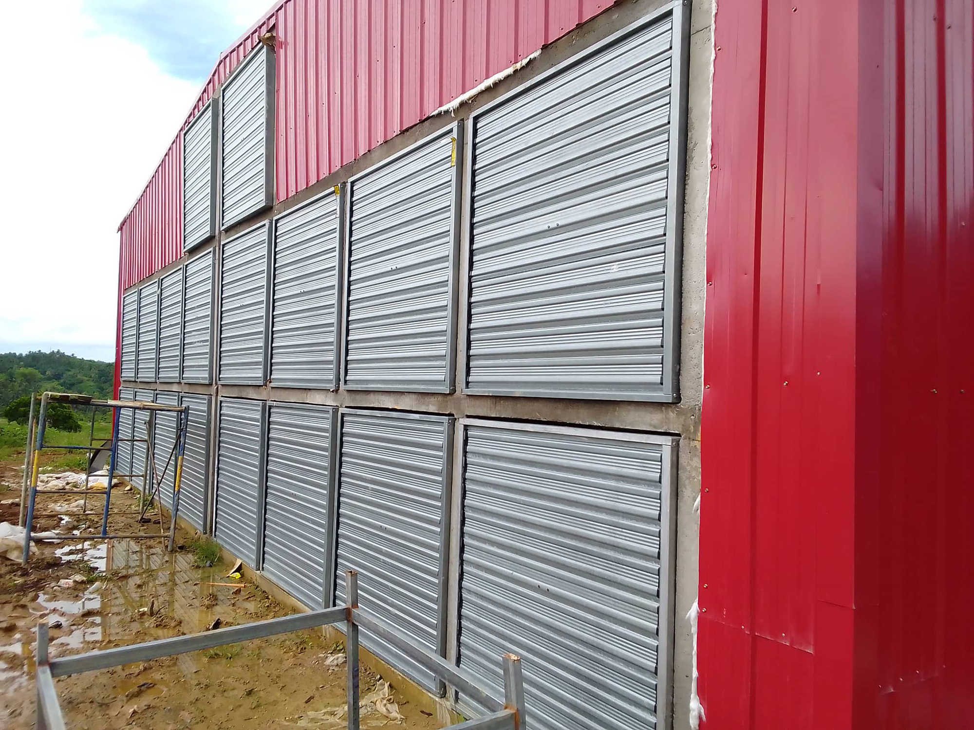 H type battery cage project in philippines exhaust fan