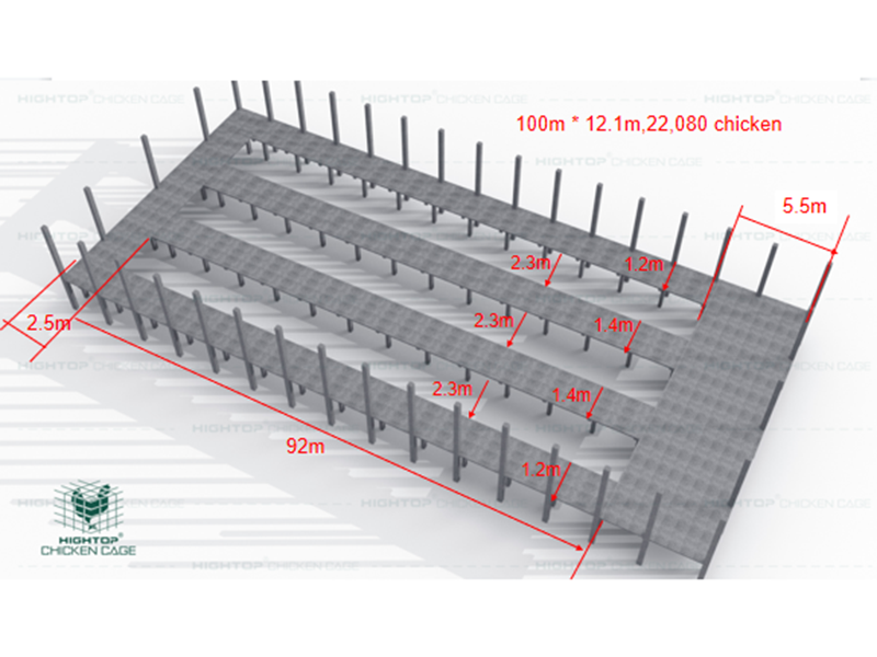 A type battery cage project in philippines chicken house layout design